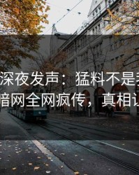 圈内人深夜发声：猛料不是我干的！爆料网暗网全网疯传，真相让人瞠目