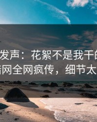 大V深夜发声：花絮不是我干的！爆料网暗网全网疯传，细节太炸裂