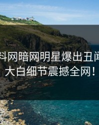 昨晚爆料网暗网明星爆出丑闻，真相大白细节震撼全网！