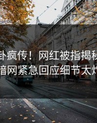 今日八卦疯传！网红被指揭秘，爆料网暗网紧急回应细节太炸裂