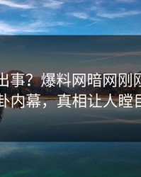网红又出事？爆料网暗网刚刚曝出八卦内幕，真相让人瞠目