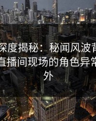 51爆料深度揭秘：秘闻风波背后，神秘人在直播间现场的角色异常令人意外